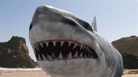 无敌猛鲨：巨型鲨鱼来袭，能上天遁地，见谁吃谁，还能在陆地行走_腾讯视频