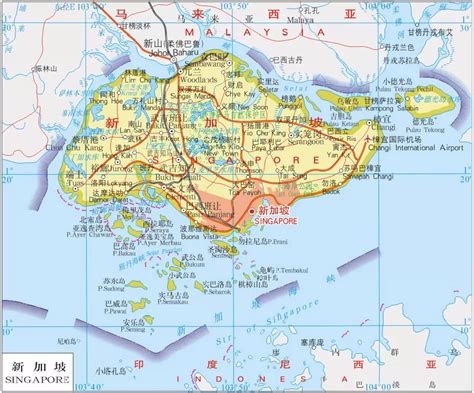 新加坡世界地图图片