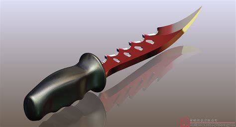 maya短刀模型 匕首模型- 3D资源网-国内最丰富的3D模型资源分享交流平台