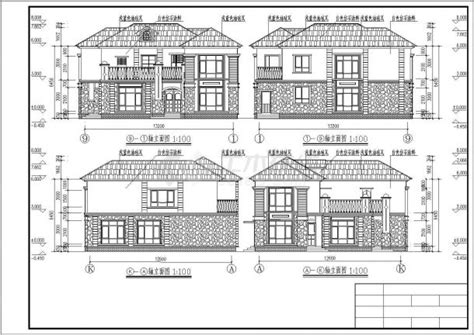房屋建筑学课程设计作业CAD（单元式多层住宅设计）_住宅小区_土木在线