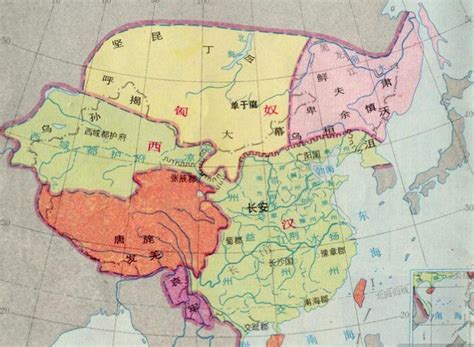 西汉疆域图图片