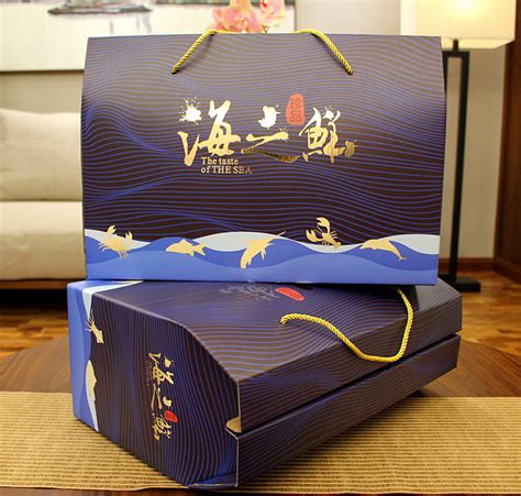 通用海鲜包装盒礼盒冷冻食品干货海产品包装盒海鲜礼品包装盒定制-阿里巴巴
