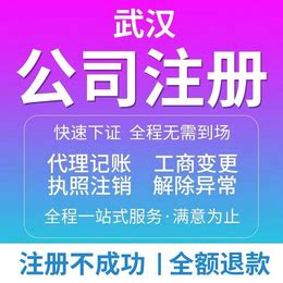 江夏注册公司流程和费用-江夏代理记账_公司注册、年检、变更_第一枪