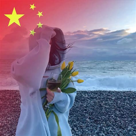 国旗头像非主流女生