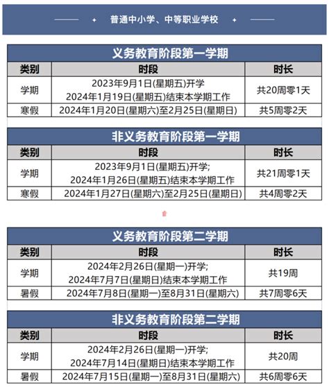 北京中小学最新校历发布 2023下半年小学开学时间、放假安排-闽南网