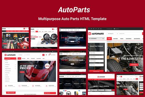 汽车配件网上商城HTML模板 AutoParts – Equipments, Accessories HTML Template – 设计小咖