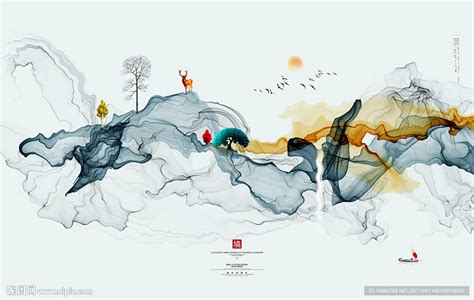 中国风水墨画背景图片素材-正版创意图片500653878-摄图网