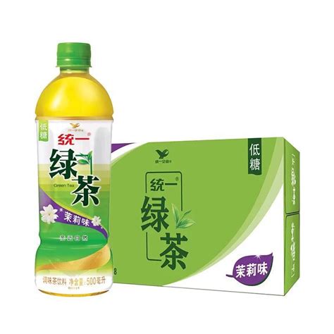 统一绿茶茉莉味瓶装茶饮料500mlX15瓶整箱包装植物调味茶饮料新货-阿里巴巴