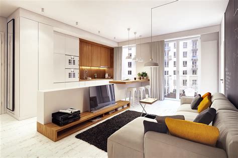 高层公寓设计 简约清新的一室一厅 - 知乎