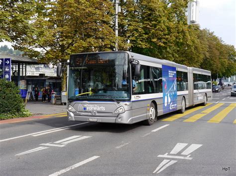 Auto AG Rotenburg - Irisbus Nr.41 LU 250623 unterwegs vor dem Bahnhof ...