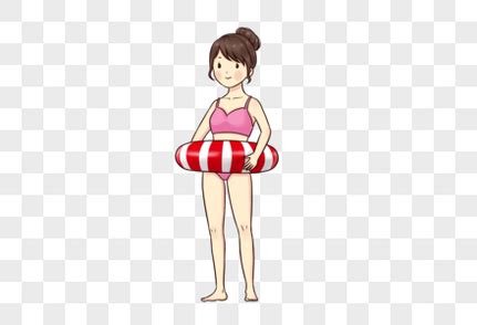 泳衣甜美女生动漫头像