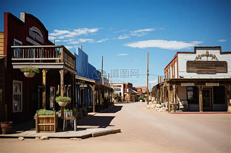 西部小镇上的景色高清图片下载-正版图片600651240-摄图网