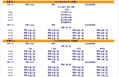 2014南京青奥会：乒乓球比赛赛程赛程直播表-优个网