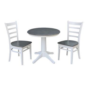 International Concepts Stuart 3 Piece Dining Table Set - Walmart.com