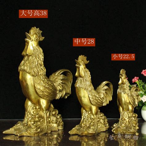 纯黄铜公鸡摆件铜鸡元宝鸡福字金鸡生肖鸡家居金属摆件饰品工艺品-阿里巴巴