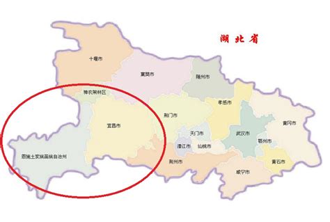 湖北恩施地图图片