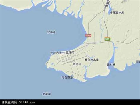 北海市地图 - 北海市卫星地图 - 北海市高清航拍地图