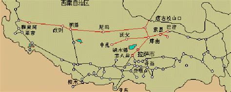 西藏交通地图图片
