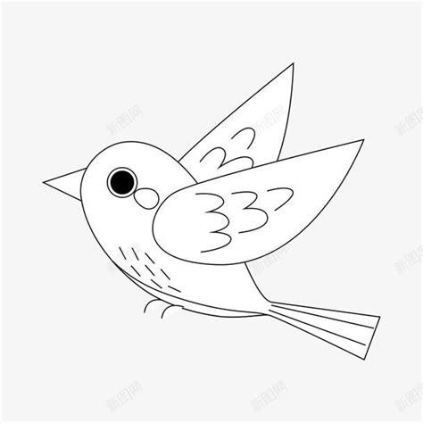 空中的小鸟简笔画png图片免费下载-素材7QNgjgaqq-新图网