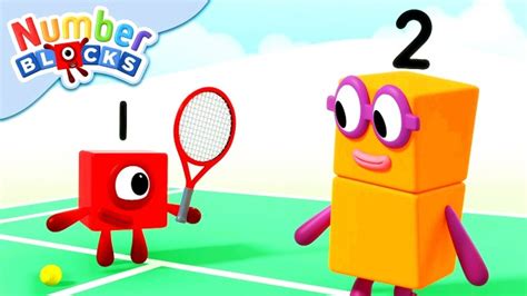 数字方块动画：数字1找来朋友一起打网球，和方块运动学习数数_腾讯视频