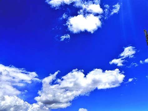 蓝天白云唯美头像，蓝蓝的天白色的云太美了-唯美头像