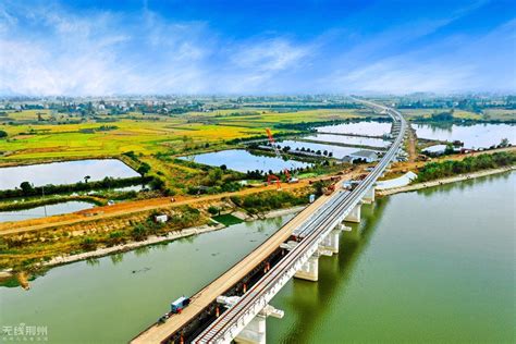 蒙华铁路跨长湖特大桥-荆州市人民政府网