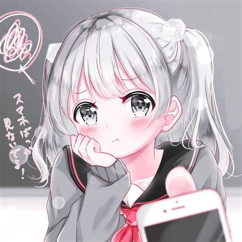 黑甜美女生头像动漫可爱