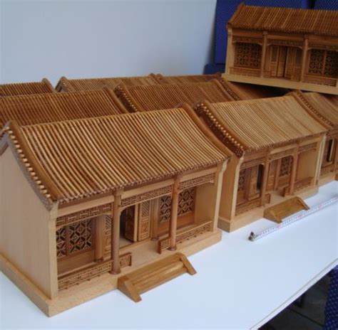 激光切割木制拼装立体仿真模型手工DIY组装玩具木质古建筑-阿里巴巴