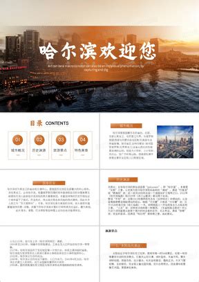 哈尔滨旅游产业综合案例分析PPT模板下载_编号qmgbxgov_熊猫办公
