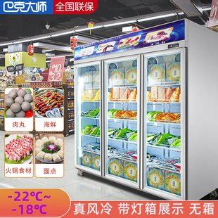 商用立式冰柜超市生鲜冻肉速冻冰箱低温柜冻品包子汤圆冷冻展示柜-阿里巴巴