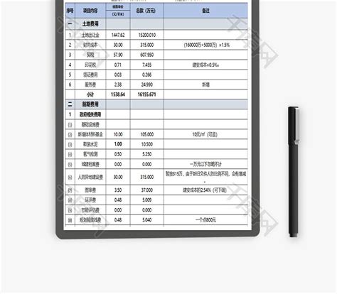 建筑施工企业成本核算分析表_Excel模板-莲山文库