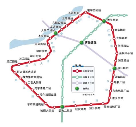 哈尔滨地铁3号线二期工程获批 共设29座地下站点_新浪地产网