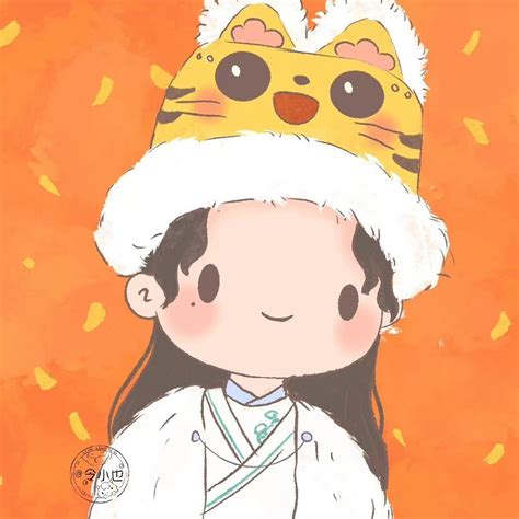 虎年温柔女生头像