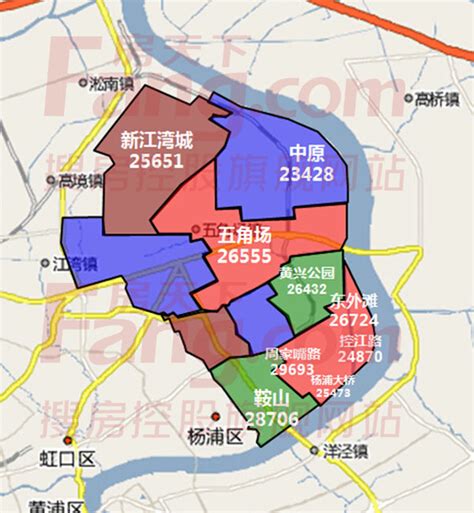 上海17区县板块二手房价格地图出炉_房产资讯-苏州房天下