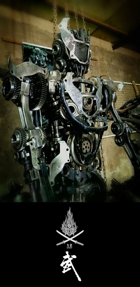 九素（北京）原创机械装置雕塑---影武者I|手工艺|铁艺|九素原力 - 原创作品 - 站酷 (ZCOOL)