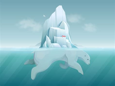 冰山|插画|商业插画|klreana - 原创作品 - 站酷 (ZCOOL)
