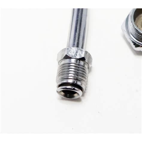 Mr Gasket 1558 Fuel Line Kit, w/Gauge & Fittings, Chrome, 8-21/32