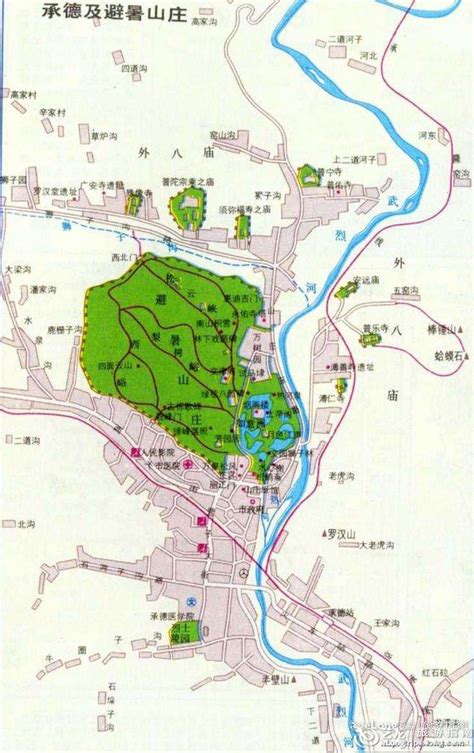 避暑山庄地图图片