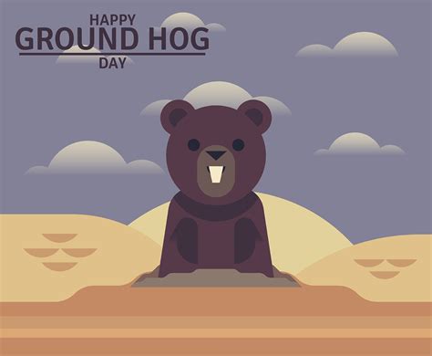 Ilustração do dia Ground Hog 276062 Vetor no Vecteezy