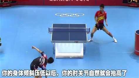 《乒乓球慢动作教学视频》第26集：马龙反手拉下旋接连续快拉