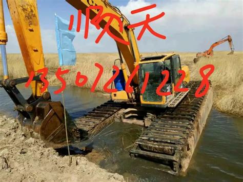 水上挖掘机租赁一个台班多少钱 航道清淤水挖机宁波市
