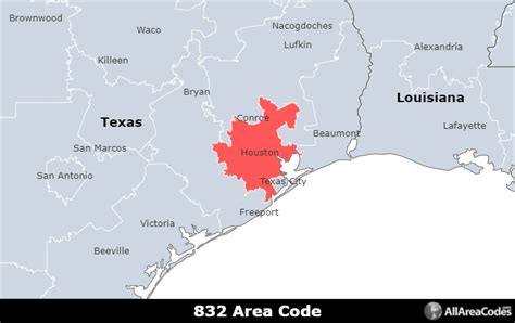 832 Area Code Location On A Map | Images and Photos finder