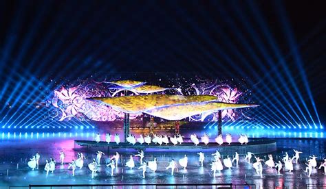 图为位于晋阳湖景区东南角的大型水上实景演艺《如梦晋阳》。资料图