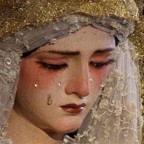 流泪的“玛格丽娜”圣母，太唯美了