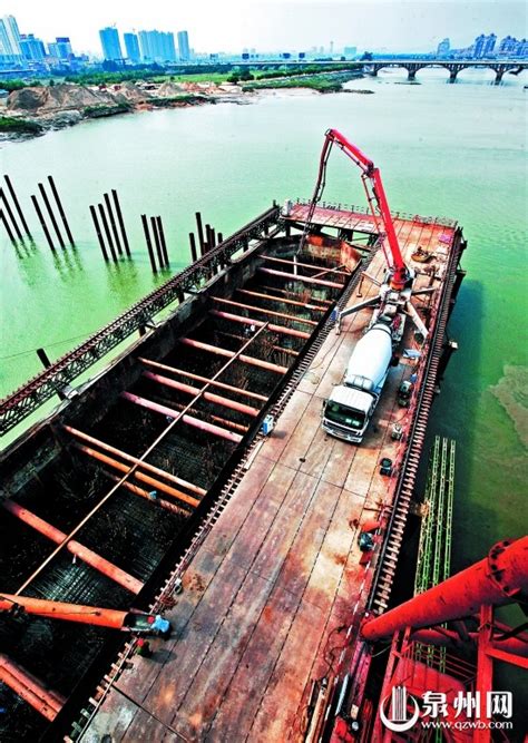 田安大桥开始浇筑大型承台 11月将吊装钢结构 - 泉州要闻 - 东南网泉州频道