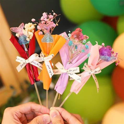 高颜值棒棒糖花束图片 高颜值棒棒糖花束图片