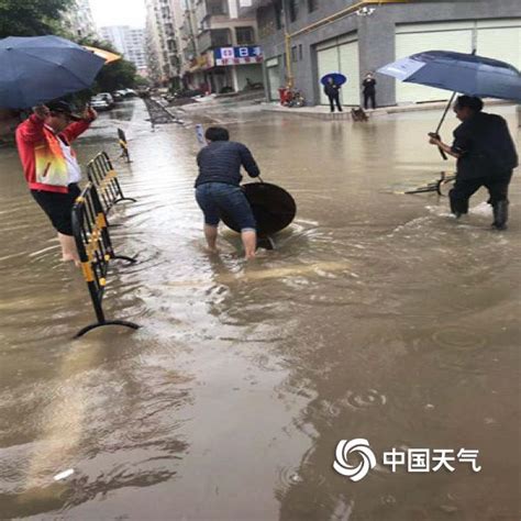 暴雨不断 广东龙川部分路段积水严重-高清图集-中国天气网
