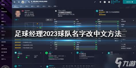 《足球经理2023》球队名字怎么改中文 球队名字改中文方法_足球经理_九游手机游戏