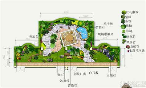 屋顶花园平面,建筑园林,设计素材,设计模板,汇图网www.huitu.com