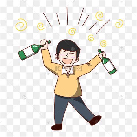 搞笑喝酒图片